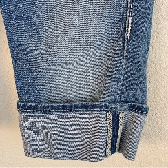 True Religion Distressed Sophie Denim Bermuda Shorts Blue Women’s Size 25 - Picture 7 of 13